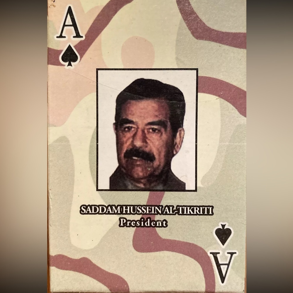 Vintage Saddam Hussein Playing Cards Deck